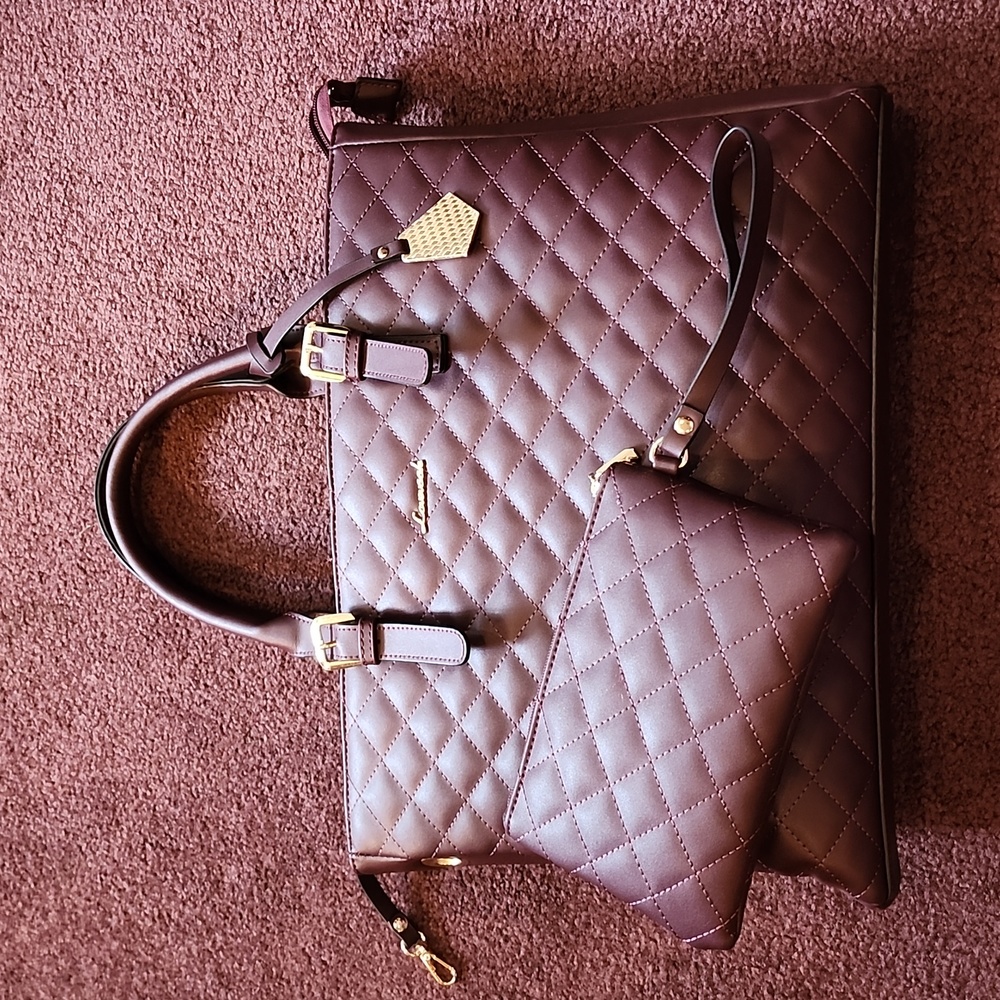 Lovevook Laptop Bag 15.6" Laptop Purse Set Waterproof in Purple